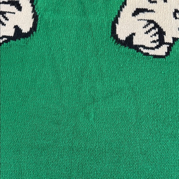 Green Leopard Print Sweater - Picture 8 of 9